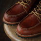 Moc-Toe Explorer Leather boots (Saddle Tan) Goodyear Welted