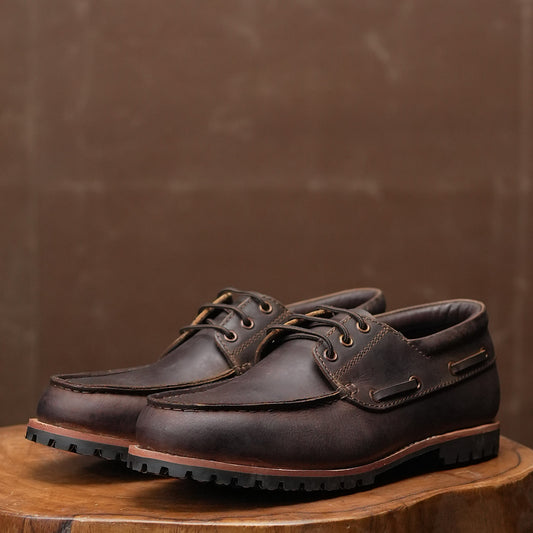 Voyager Boat Shoes ( Vintage Brown ) 362 CRS