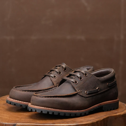 Voyager Boat Shoes ( Vintage Brown ) 376 CRS