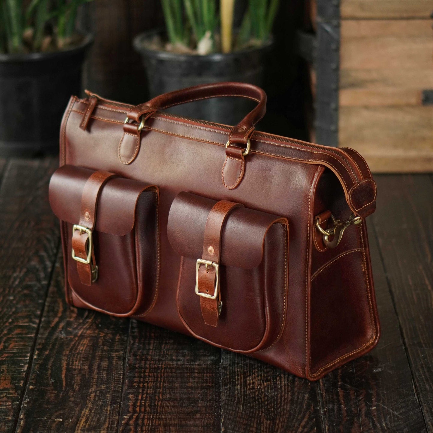 Diplomat Briefcase (Saddle Tan)