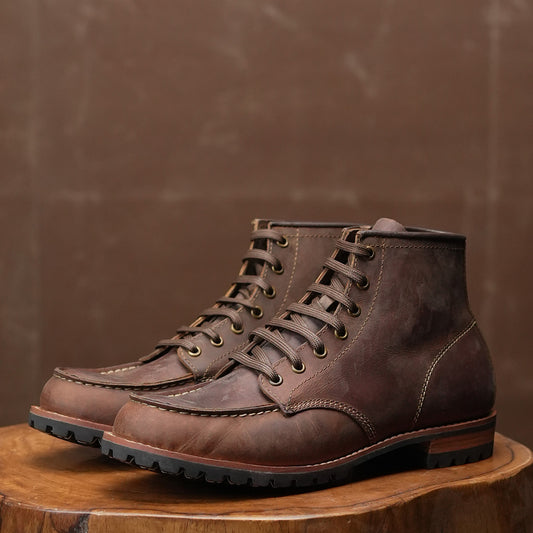 Moc Toe Explorer Boots ( Vintage Brown ) 429 CRS