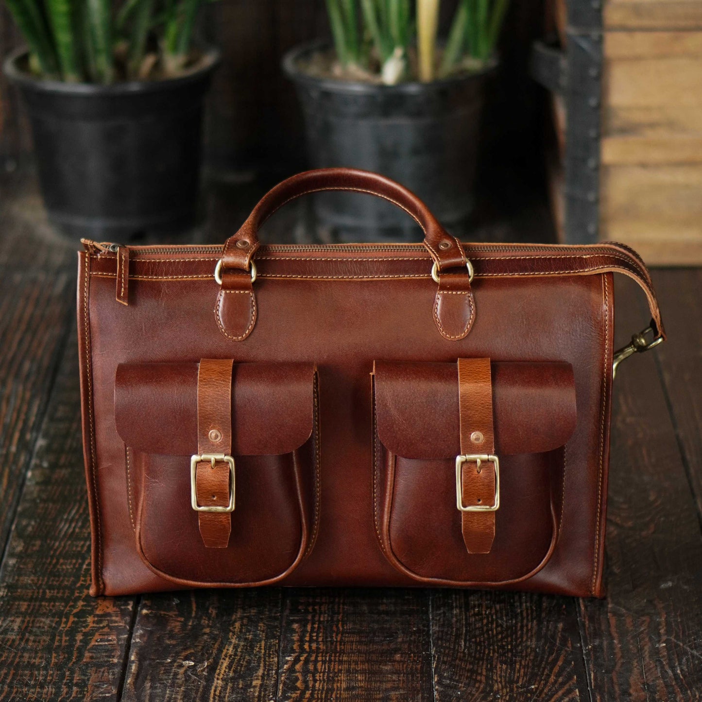 Diplomat Briefcase (Saddle Tan)