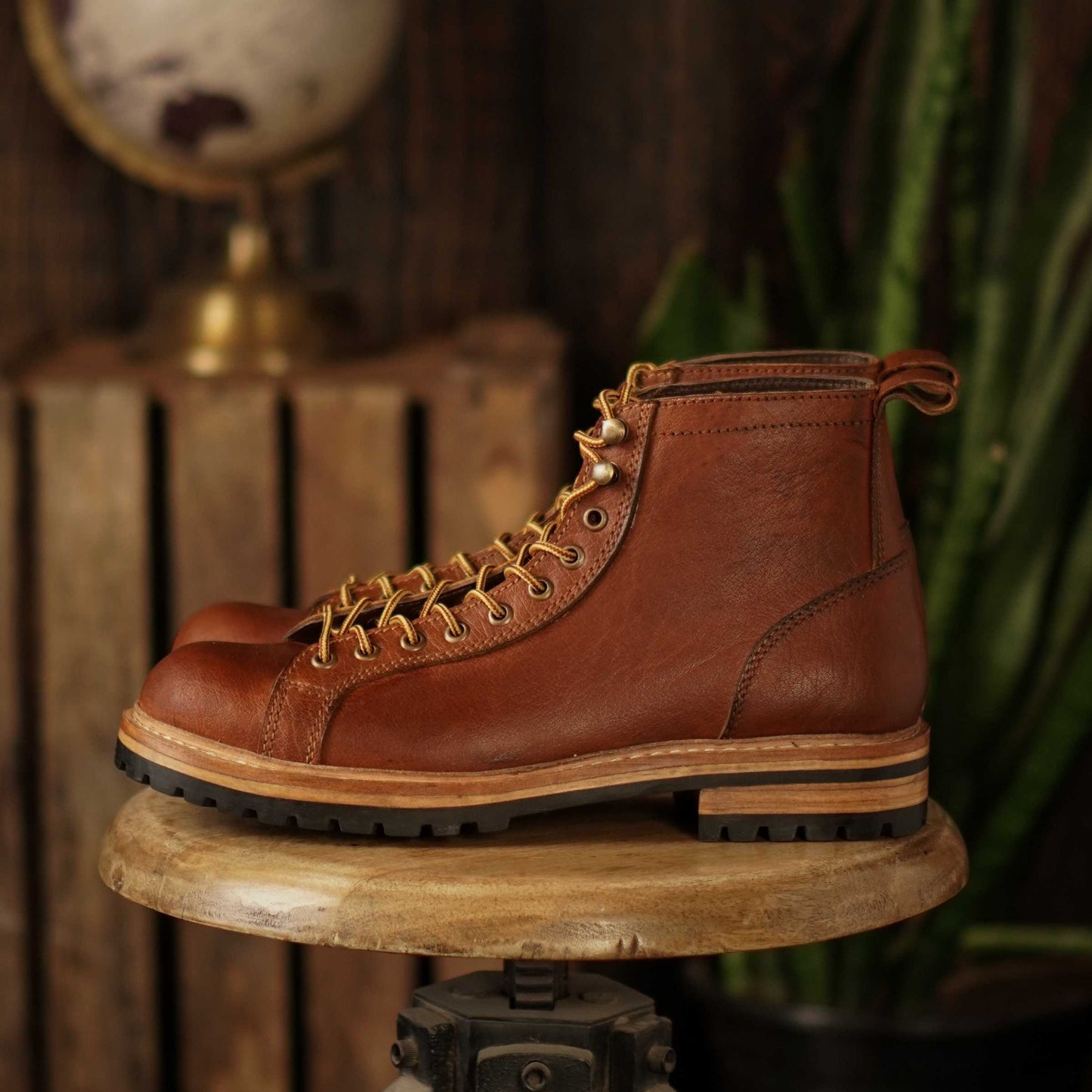 Monkey Explorer Boots (Saddle Tan) Goodyear Welted