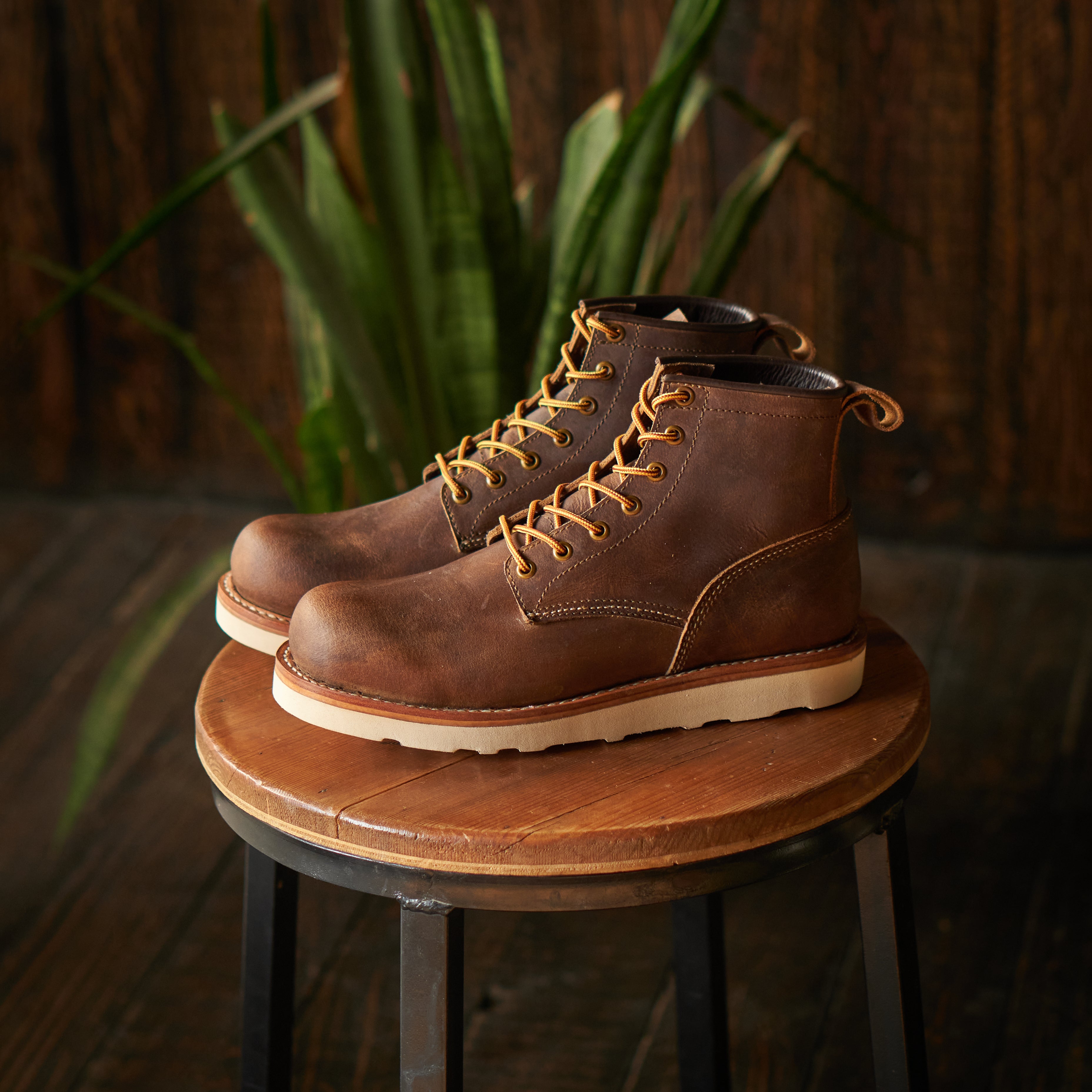 Field Boots 6 Vintage Brown Goodyear Welted Craft Glory