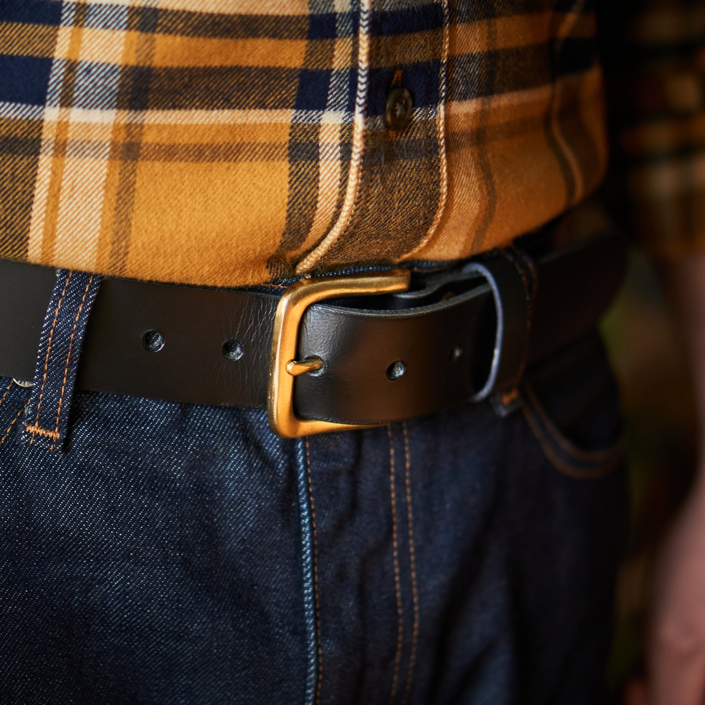 Heritage Belt & Trifold Wallet (Raven Black)