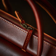 Leather boston bag for men – Craft & Glory