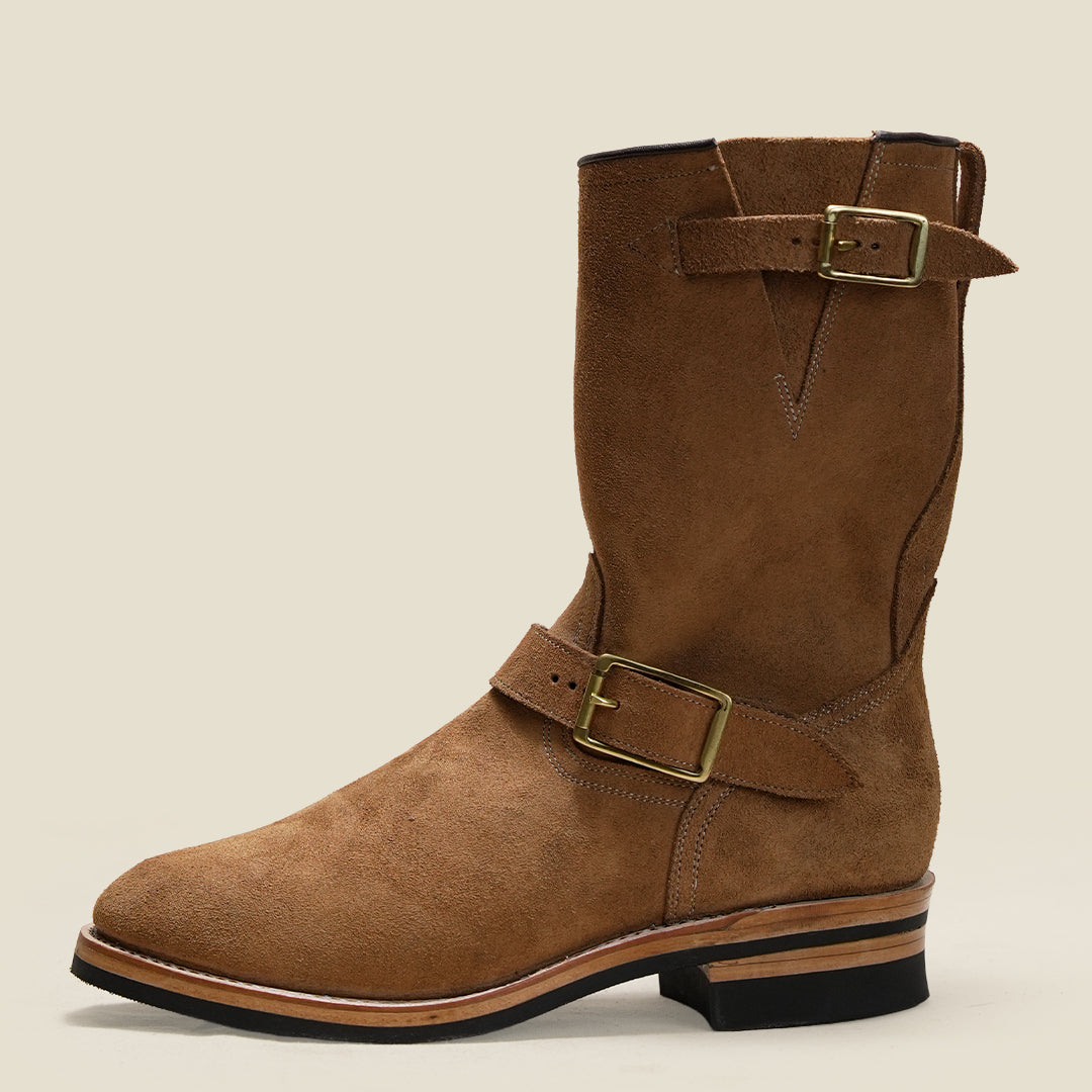 The Foundry Engineer Boots (Wheat Roughout) Goodyear Welted