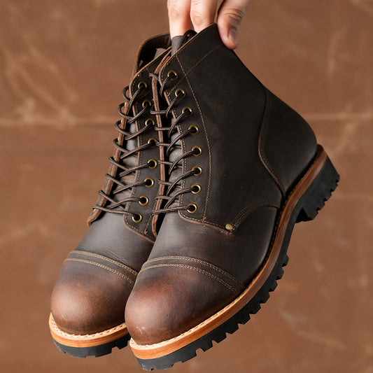 Combat Boots 6" (Vintage Brown) Goodyear Welted 35 CRS