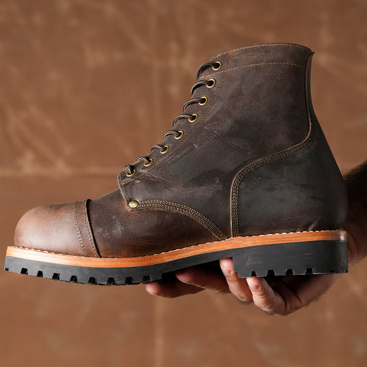 Combat Boots 6" (Vintage Brown) Goodyear Welted 35 CRS