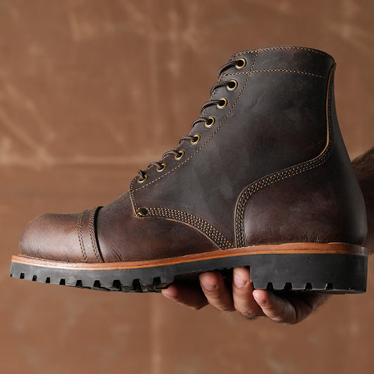 Combat Boots 6" (Vintage Brown) Goodyear Welted 39 CRS