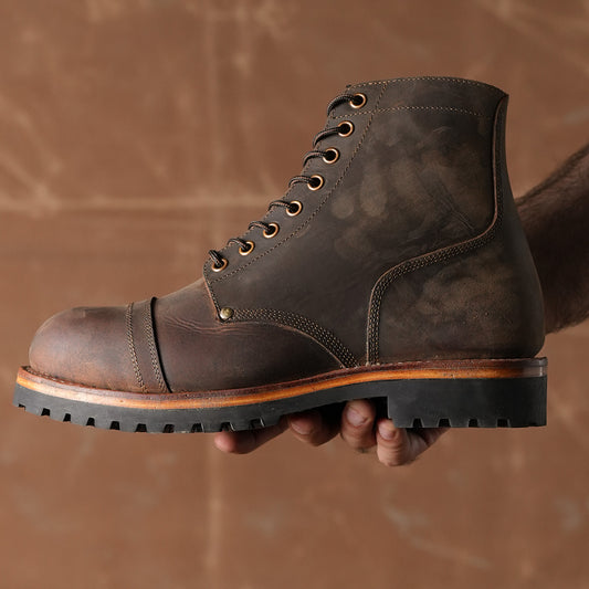 Combat Boots 6" (Vintage Brown) Goodyear Welted 40 CRS