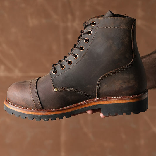Combat Boots 6" (Vintage Brown) Goodyear Welted 40 CRS
