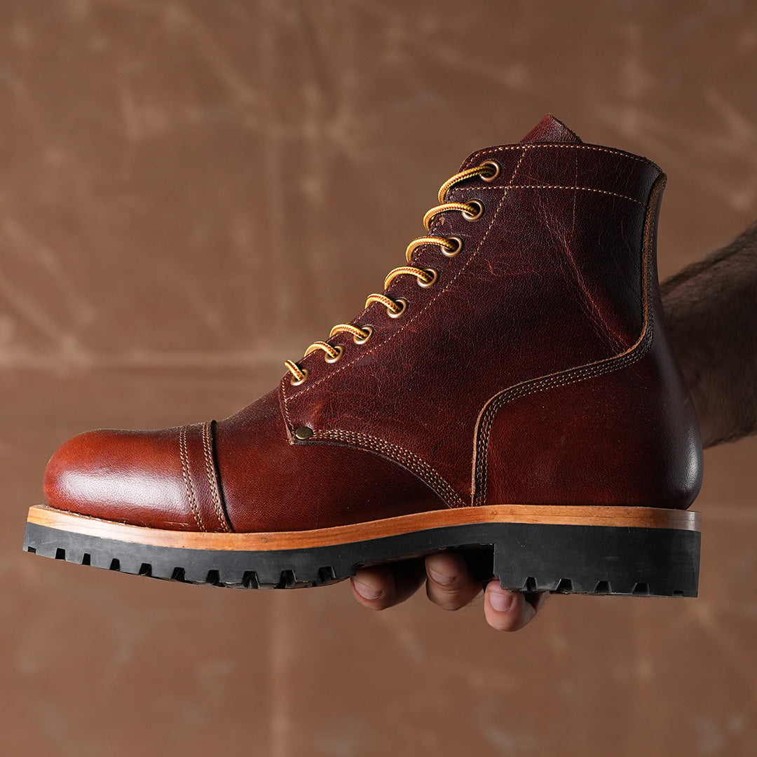 Combat Boots 6" (Saddle Tan) Goodyear Welted 41 CRS