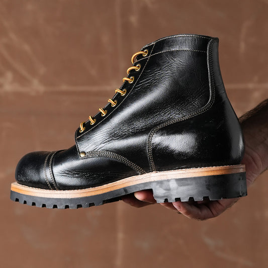 Combat Boots 6"  (Raven Black) Goodyear Welted 42 CRS