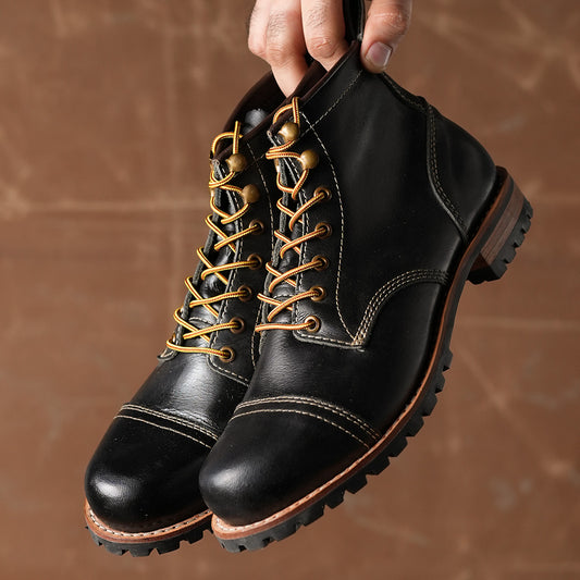 Ranger Boots 6" (Raven Black) Goodyear Welted 45 CRS