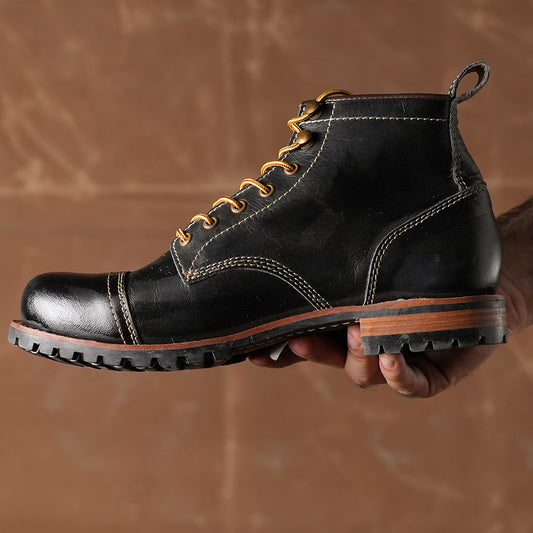 Ranger Boots 6" (Raven Black) Goodyear Welted 45 CRS