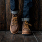 Moc-Toe Explorer boots (Vintage Brown) Goodyear Welted