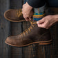 Moc-Toe Explorer boots (Vintage Brown) Goodyear Welted