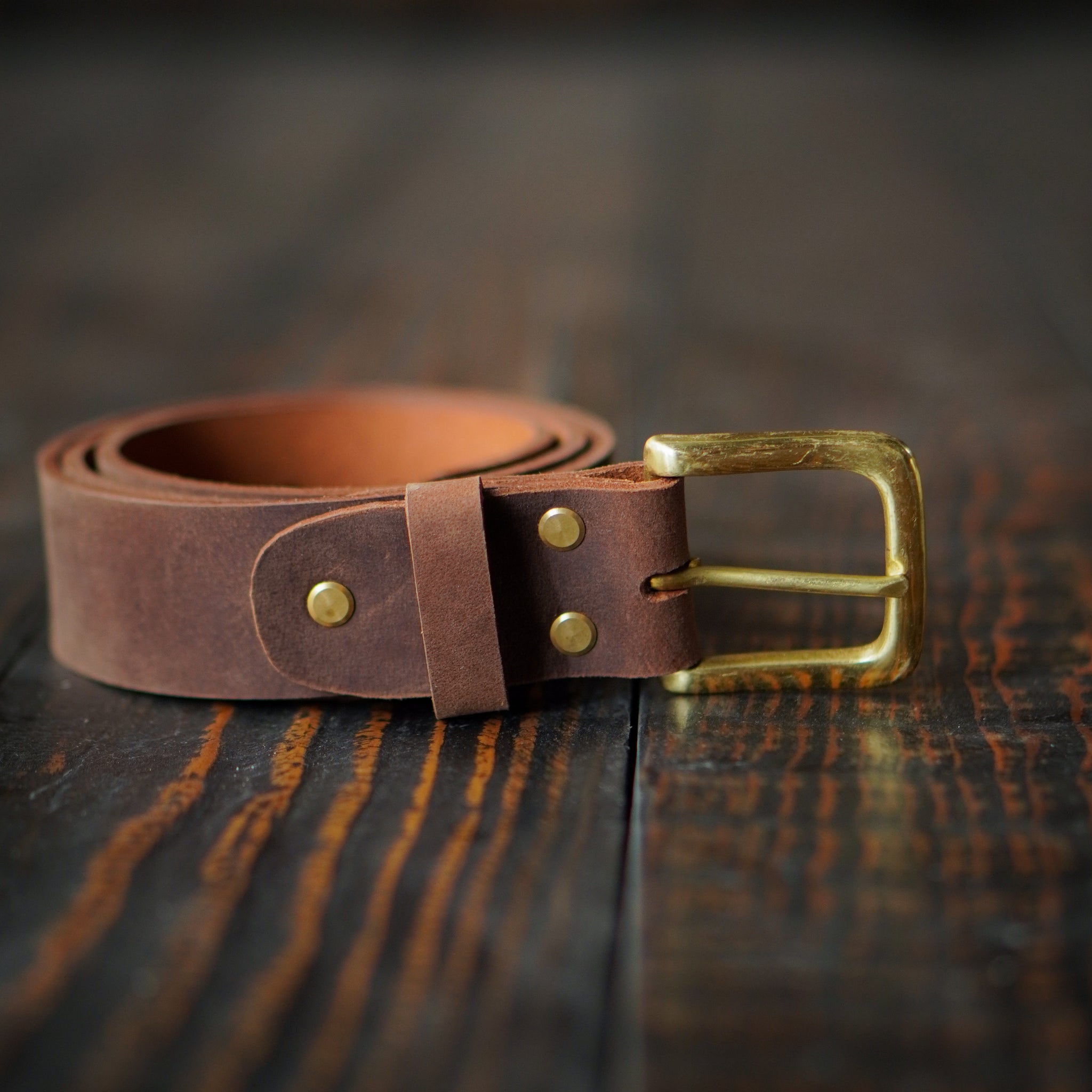 Heritage Belt & Boston Wallet (Vintage Brown)