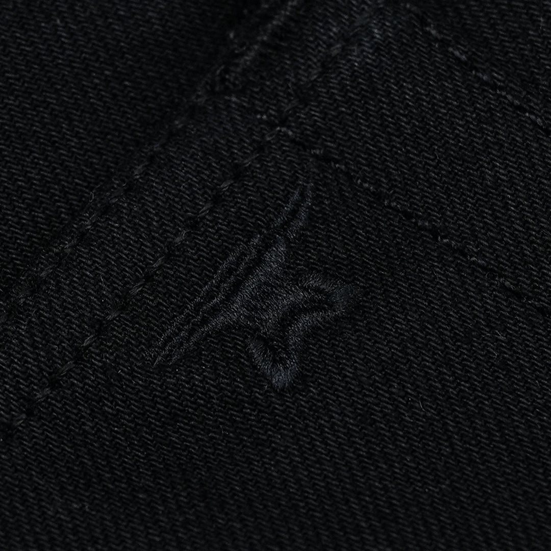Five Pocket Double Black 14 Oz Selvedge Denim For Men (Slim Straight)