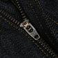Five Pocket Ghost Black 13 Oz Selvedge Denim For Men (Slim Straight)