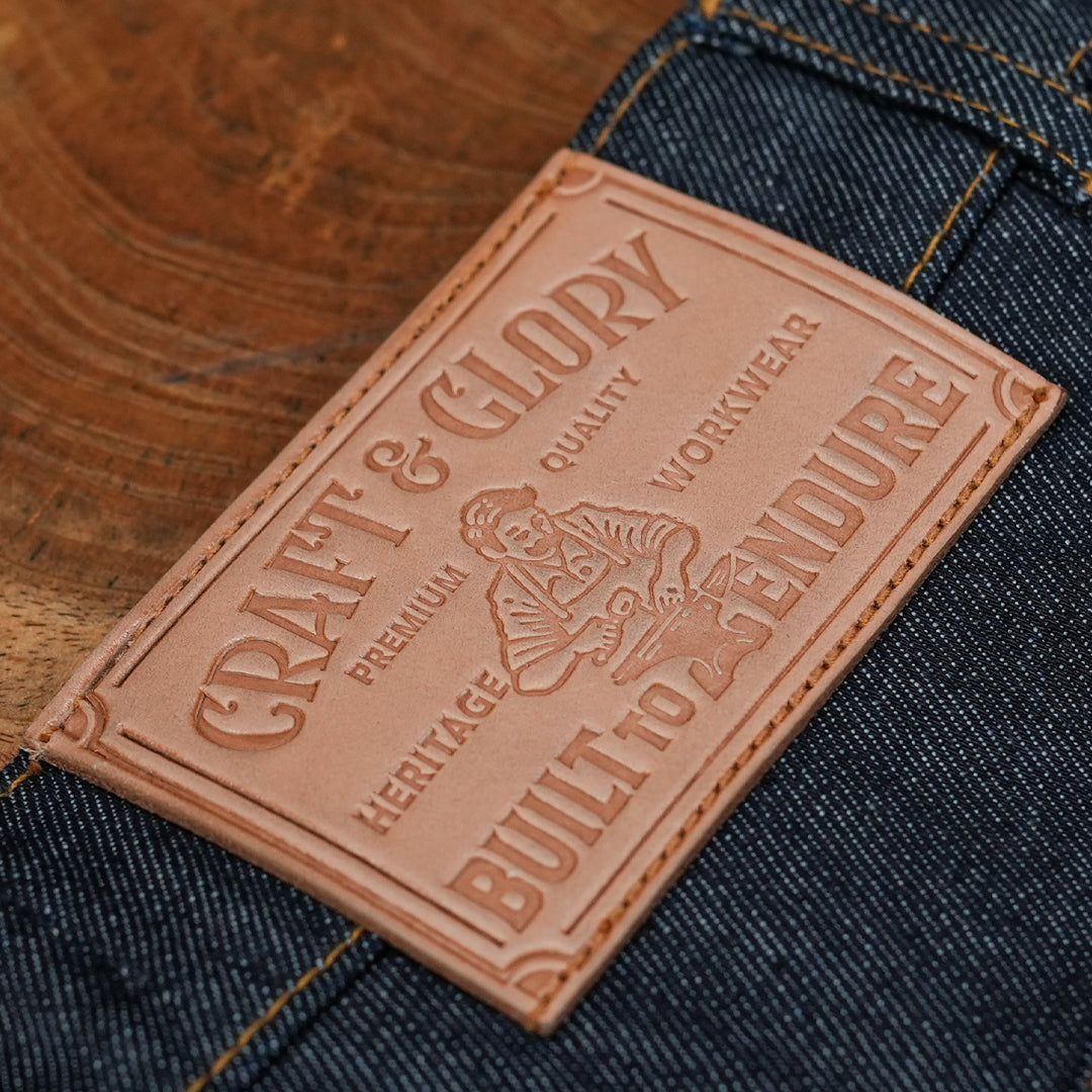 Five Pocket Blue Blood 13 Oz Selvedge Denim For Men (True Straight)