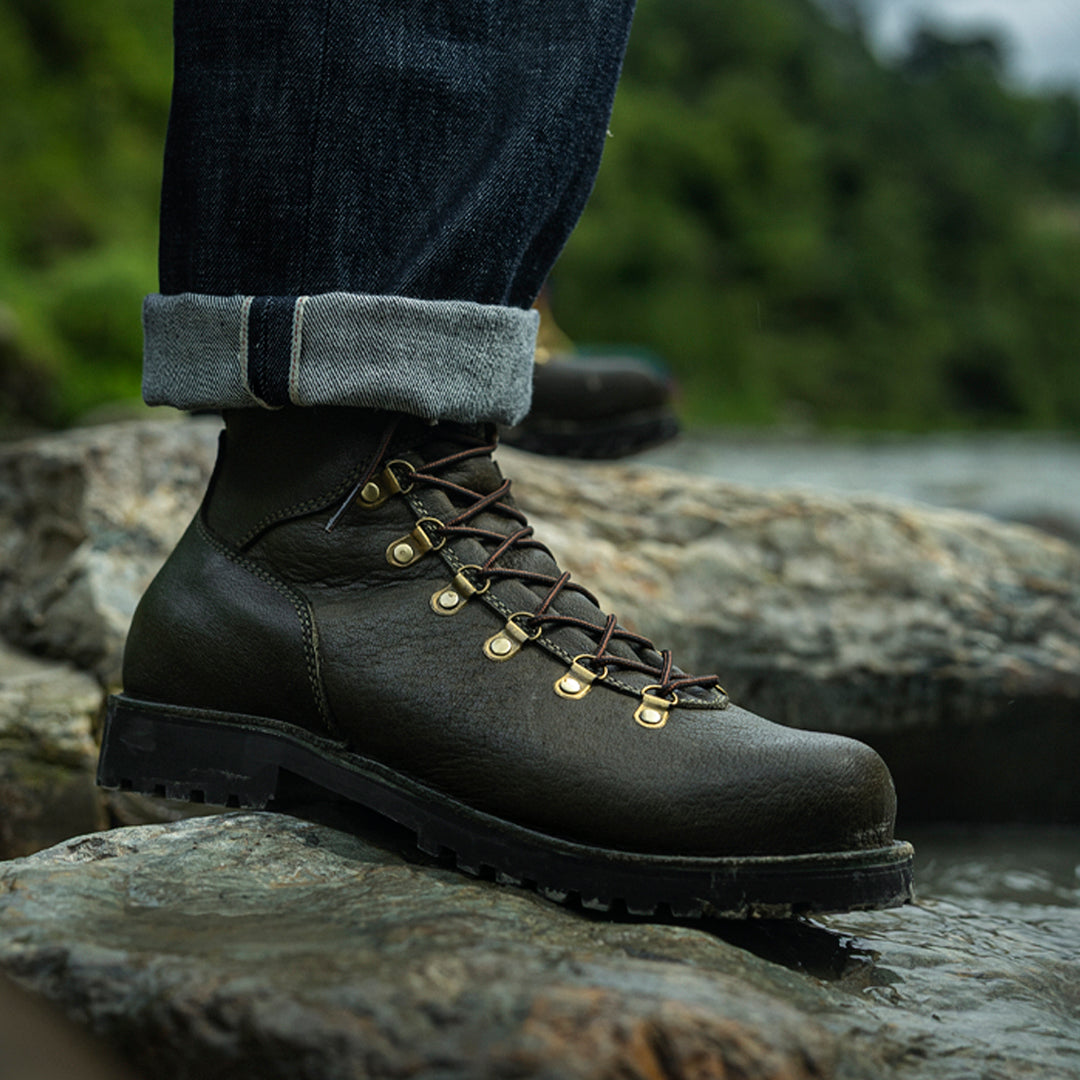 Himalayan Hiker Boots 6" (Moss Green) Water Repellent