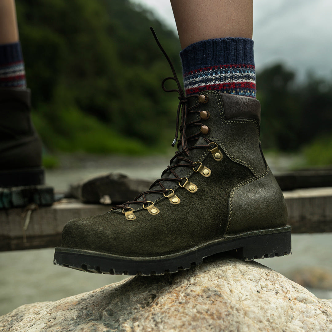 Women Himalayan Hiker Boots 6" (Grizzly Green) Water Repellent