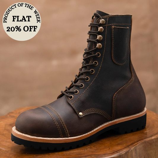 Combat Boots 8" (Vintage Brown) Goodyear Welted