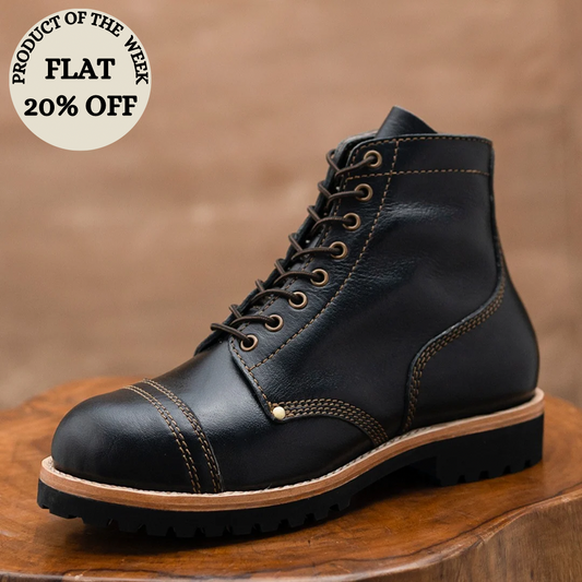 Combat Boots 6" (Raven Black) Goodyear Welted