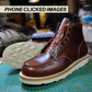 Moc-Toe Leather boots (Saddle Tan) Goodyear Welted