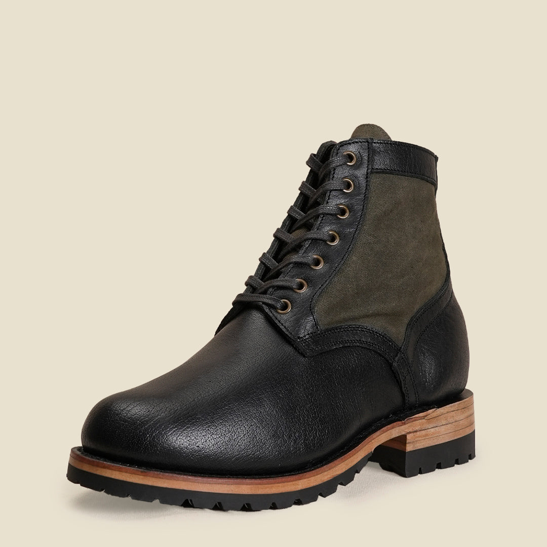 Jungle Boots 6" (Forest Green x Raven Black) Goodyear Welted