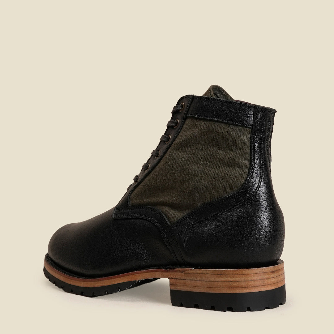 Jungle Boots 6" (Forest Green x Raven Black) Goodyear Welted