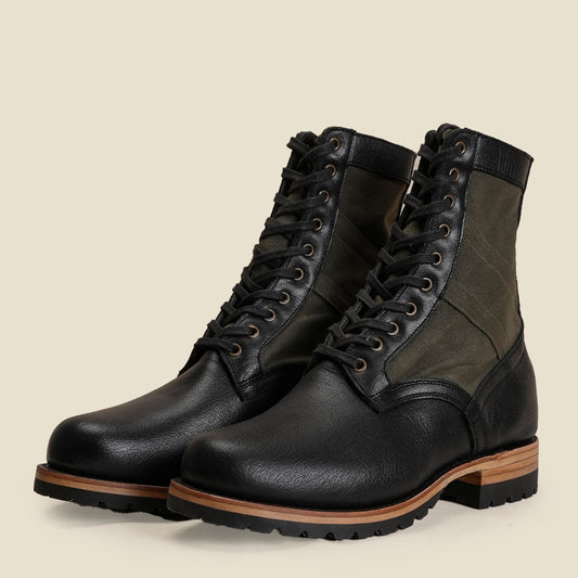 Jungle Boots 8" (Forest Green x Raven Black) Goodyear Welted