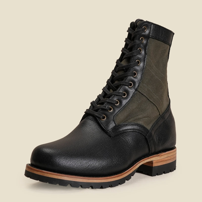 Jungle Boots 8" (Forest Green x Raven Black) Goodyear Welted