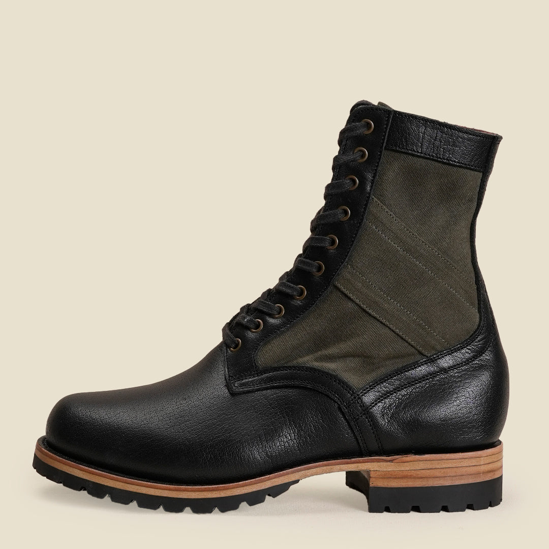 Jungle Boots 8" (Forest Green x Raven Black) Goodyear Welted