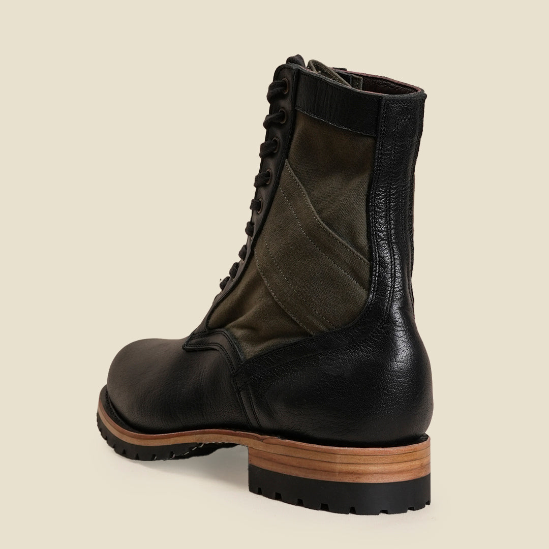 Jungle Boots 8" (Forest Green x Raven Black) Goodyear Welted