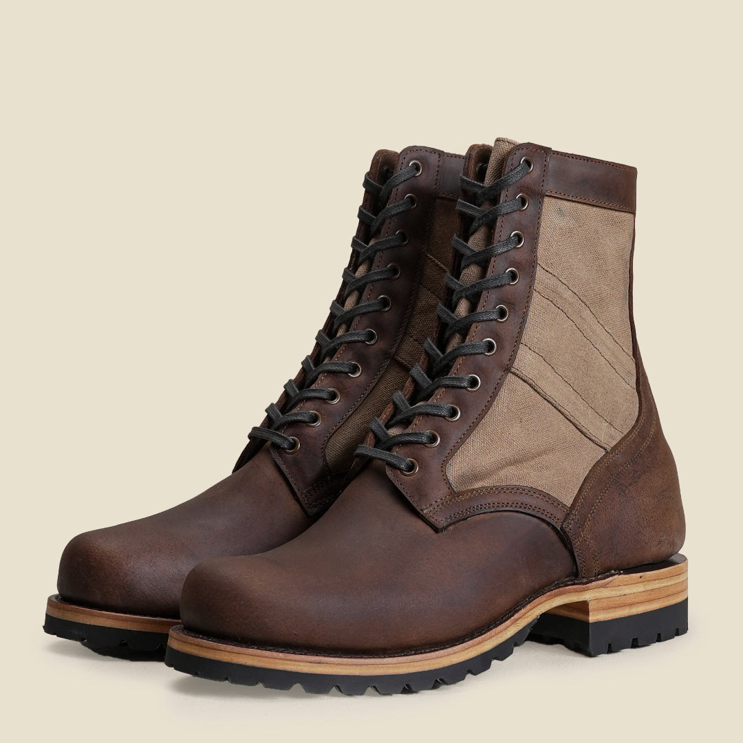 Jungle Boots 8" (Sandstorm x Vintage Brown) Goodyear Welted