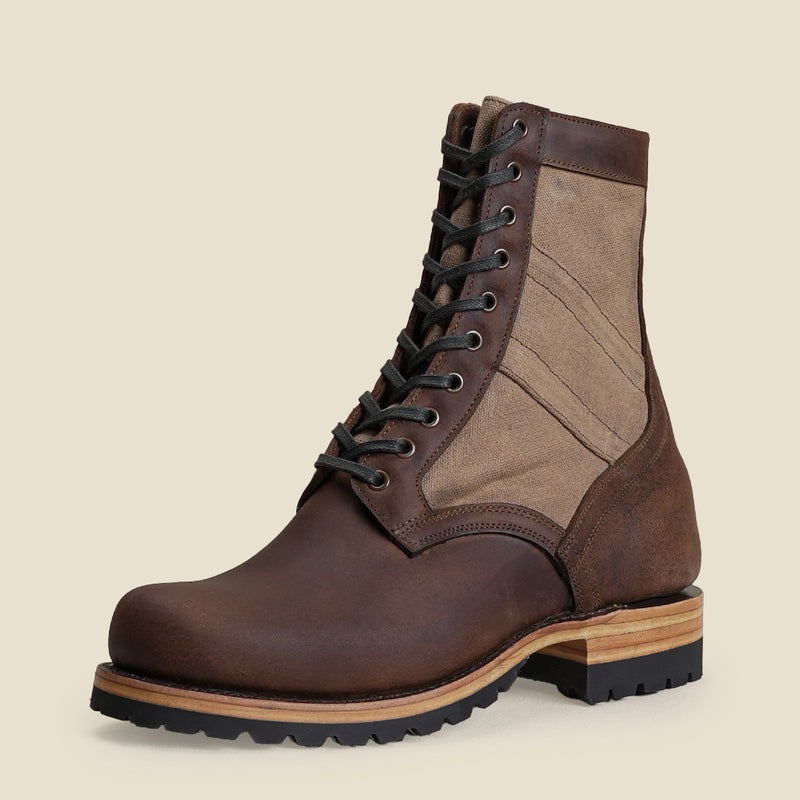 Jungle Boots 8" (Sandstorm x Vintage Brown) Goodyear Welted