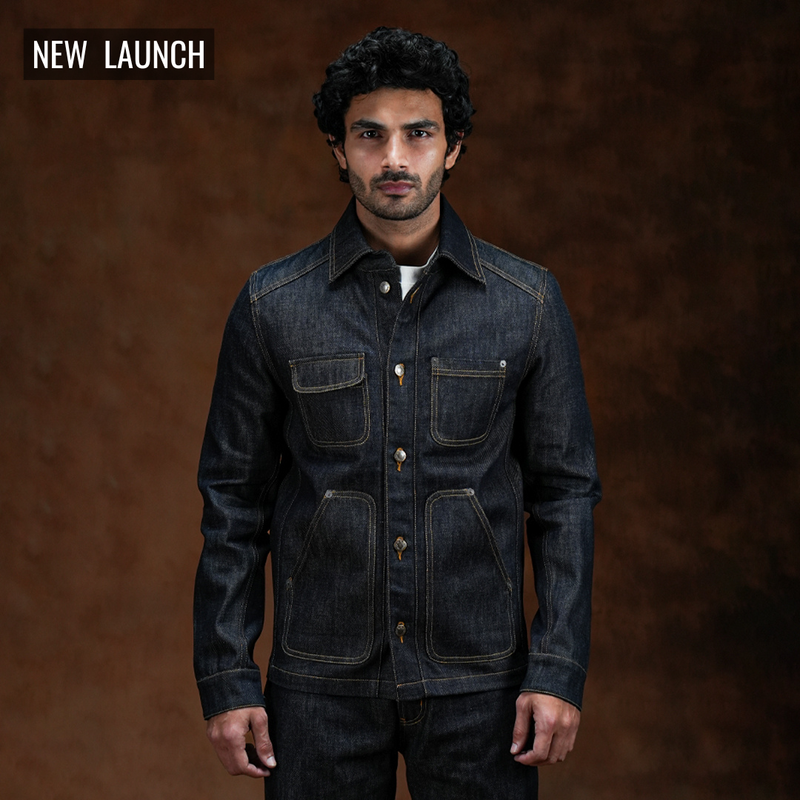 Chore Jacket Blue Blood 13 Oz Selvedge Denim