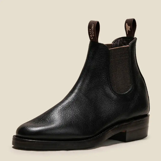Heritage Chelsea Boots 6" (Raven Black) Goodyear Welted