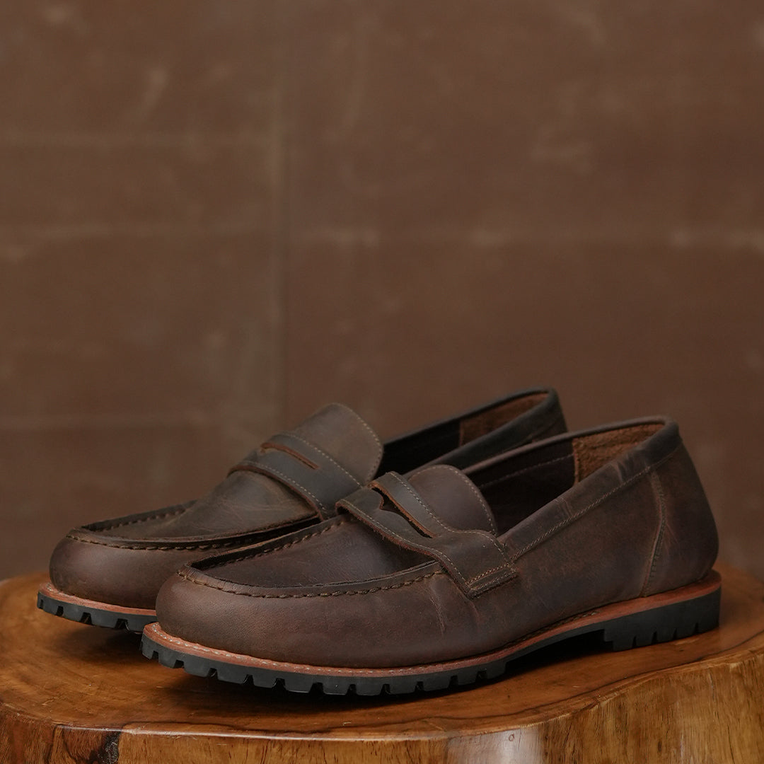 Oslo Penny Loafers ( Vintage Brown ) 503 CRS