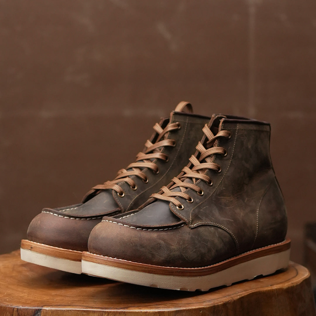 Moc Toe Boots ( Vintage Brown ) 447 CRS