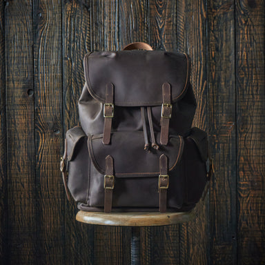 Vintage Bergan Leather Backpack (Vintage Brown) – Craft & Glory