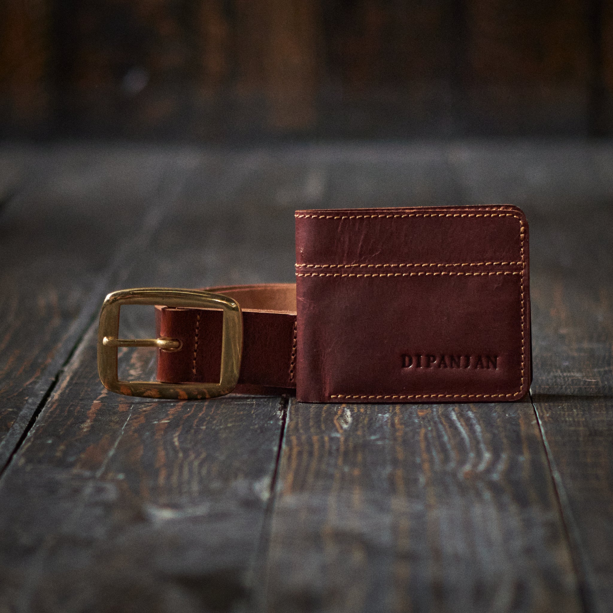 Legacy Belt & Boston Wallet (Saddle Tan)