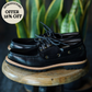 Voyager Boat Shoes (Raven Black) Goodyear Welted