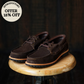 Voyager Boat Shoes Suede (Espresso Brown) Goodyear Welted