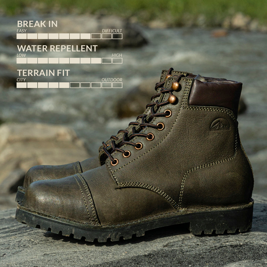 Himalayan Trailmaster Boots 6" (Moss Green) Water Repellent
