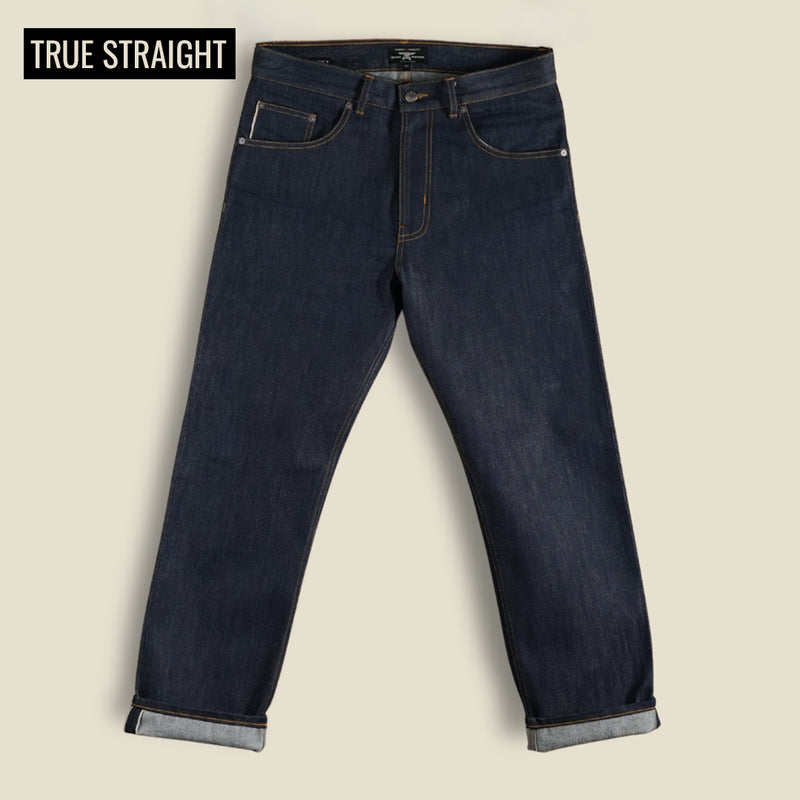 15 Oz Blue Blood Five Pocket 2.0 Selvedge Denim For Men ( True Straight)