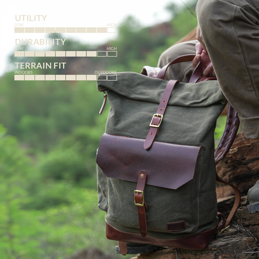 The camper Roll Top ( Forest Green )